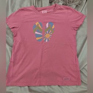 life is good pink tee